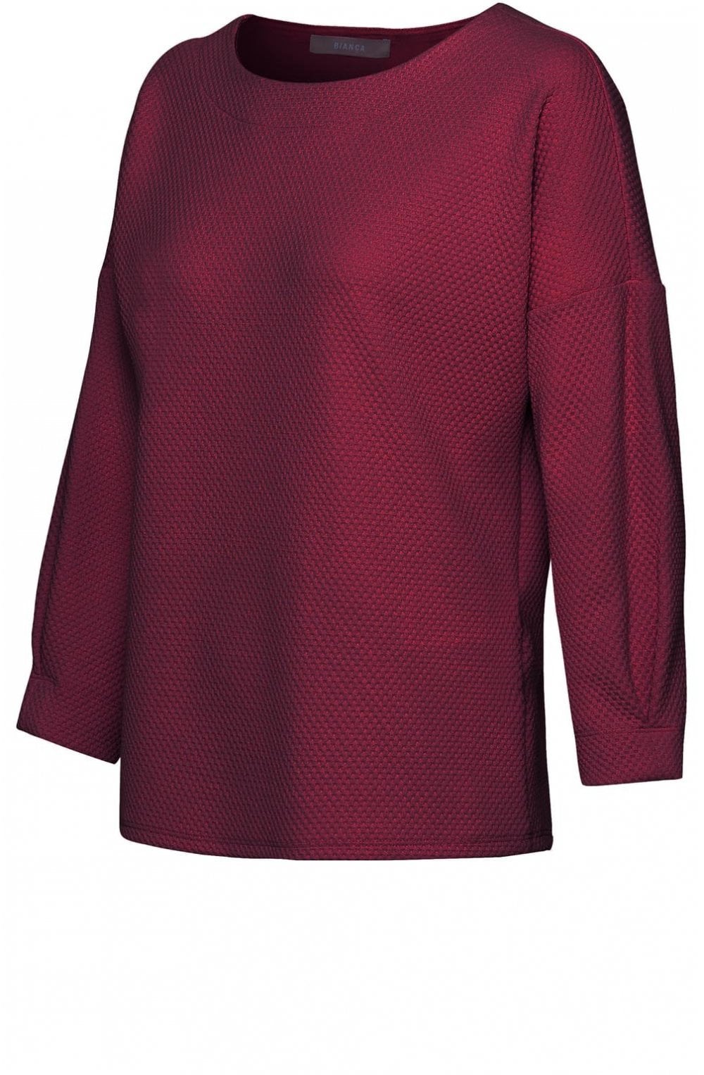 Burgundy Embossed Top