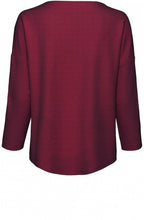 Burgundy Embossed Top