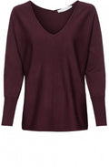 Burgundy Fine Knit Jumper
