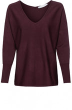 Burgundy Fine Knit Jumper