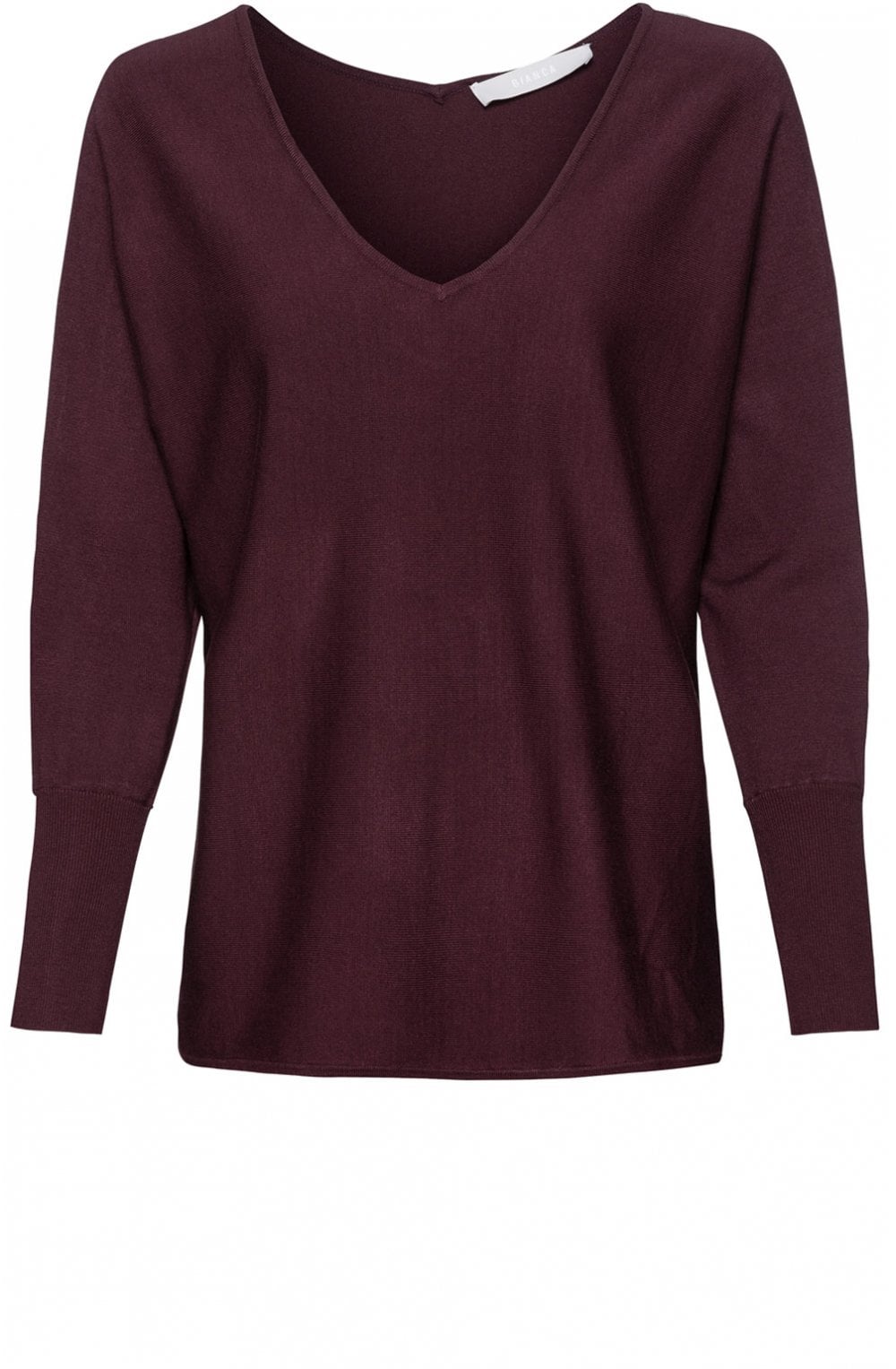 Burgundy Fine Knit Jumper