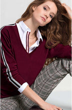 Burgundy Fine Knit Jumper