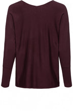 Burgundy Fine Knit Jumper