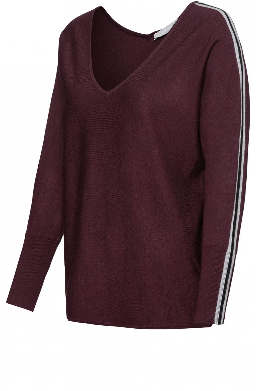 Burgundy Fine Knit Jumper