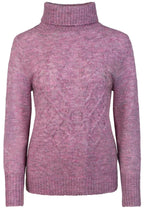 Cable Knit Roll Neck Sweater