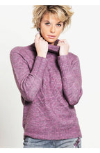 Cable Knit Roll Neck Sweater
