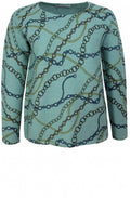 Chain Design Knit Jumper
