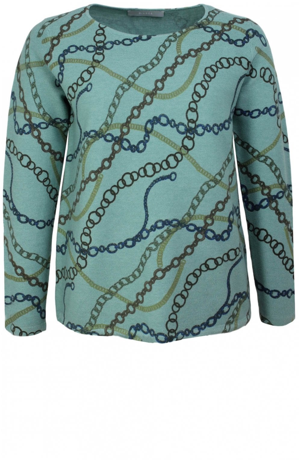 Chain Design Knit Jumper
