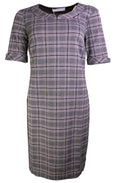 Check Fitted Dress