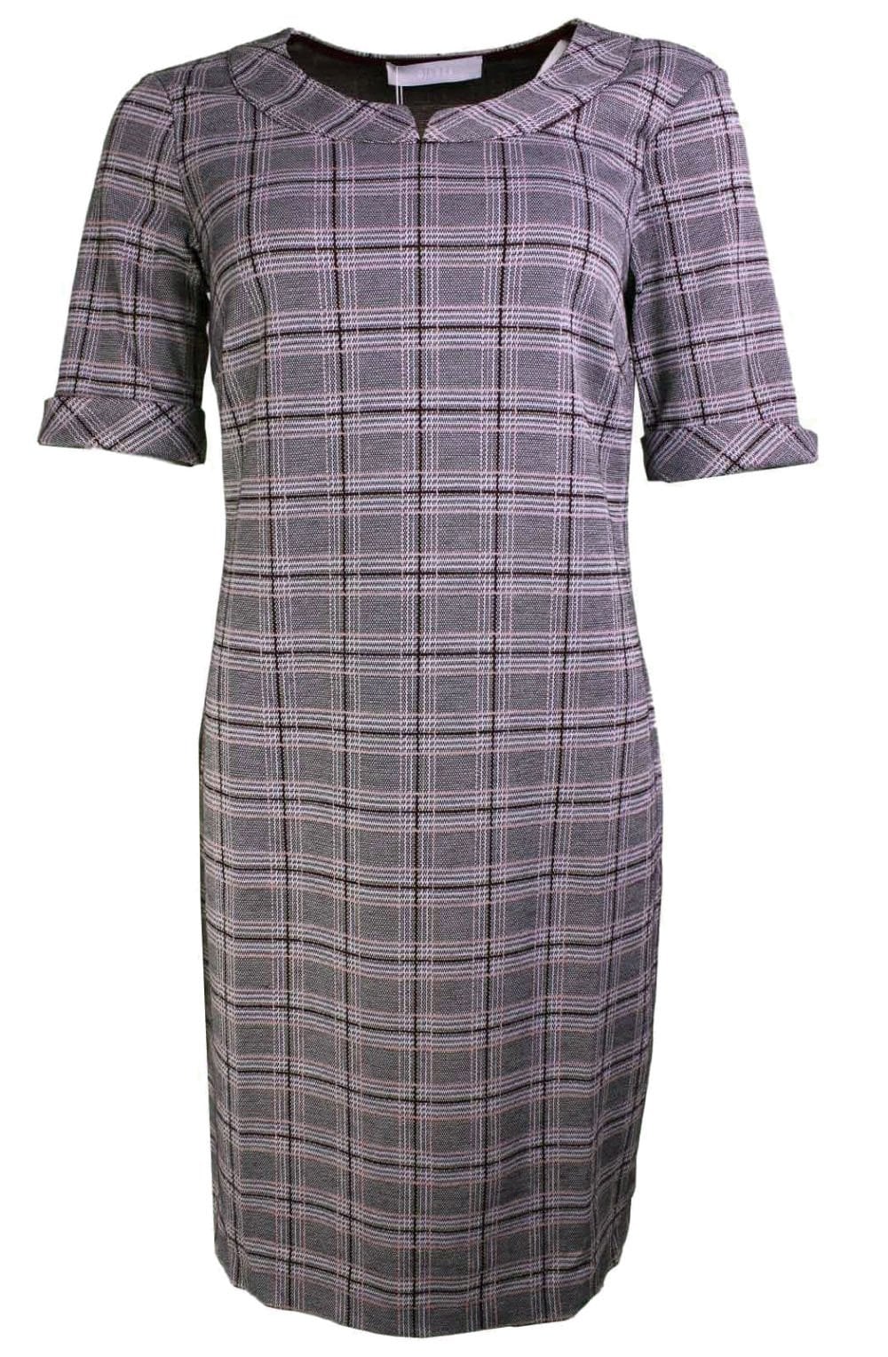 Check Fitted Dress
