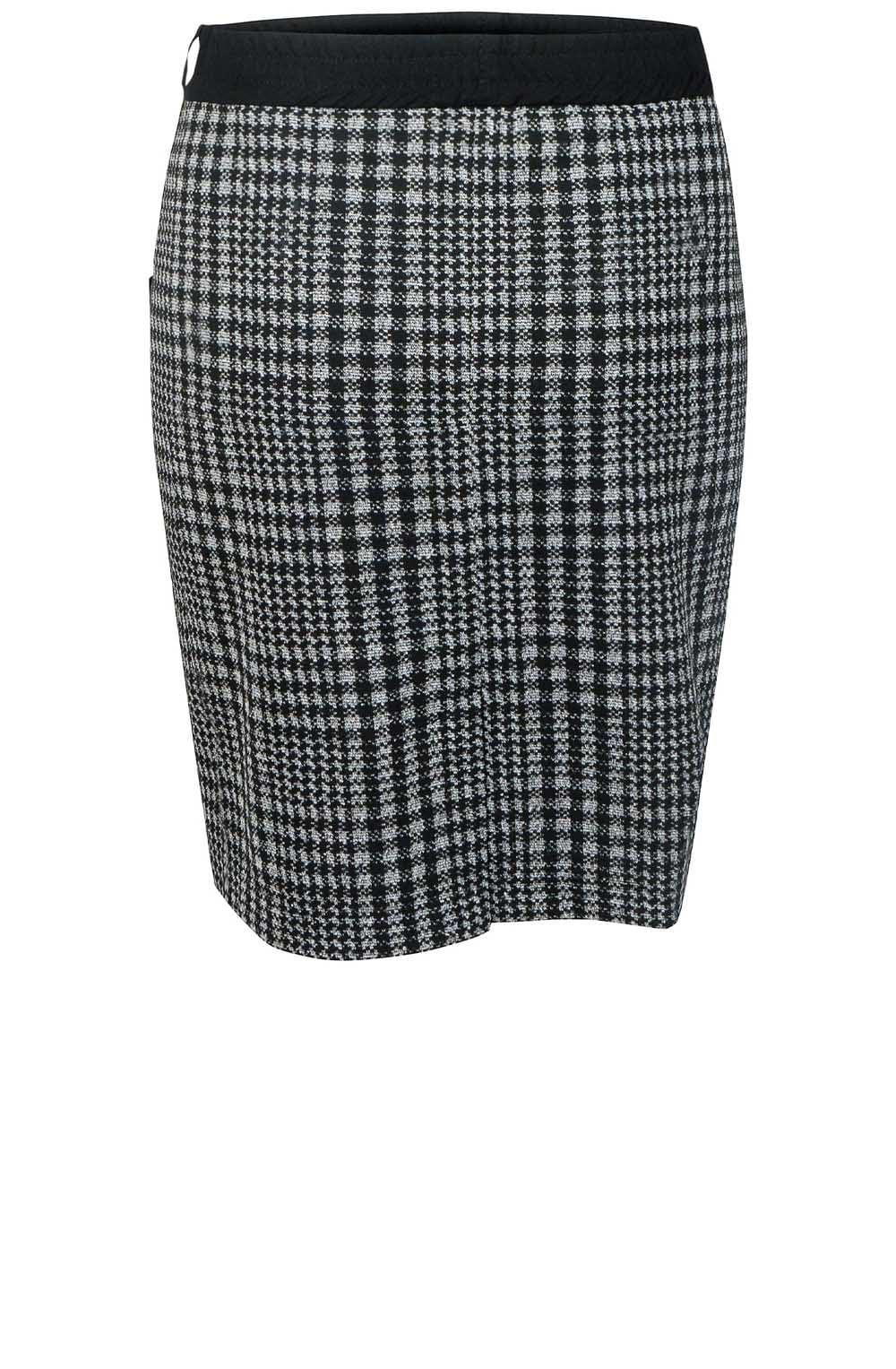 Check Print Skirt