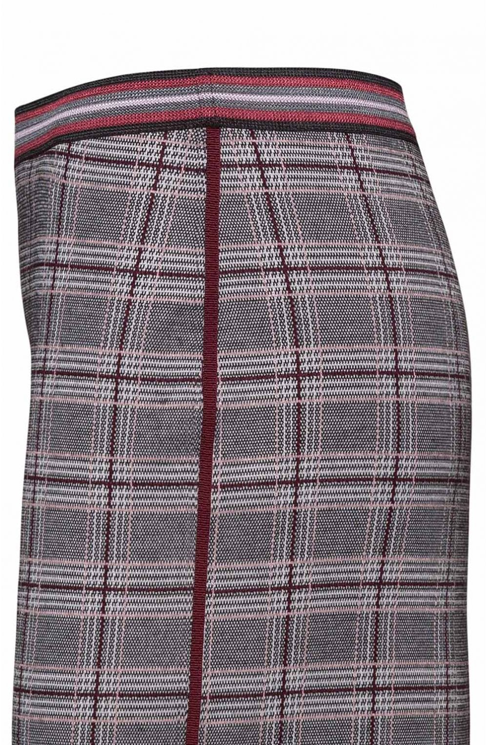 Check Print Skirt