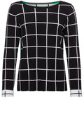 Check Print Sweater