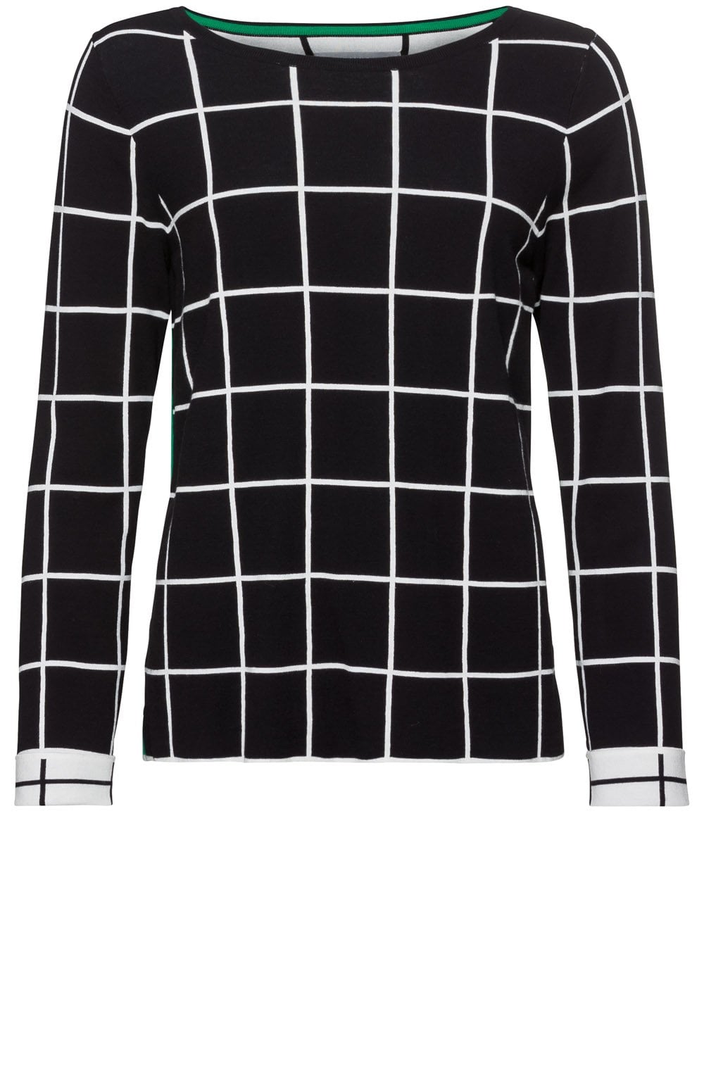 Check Print Sweater