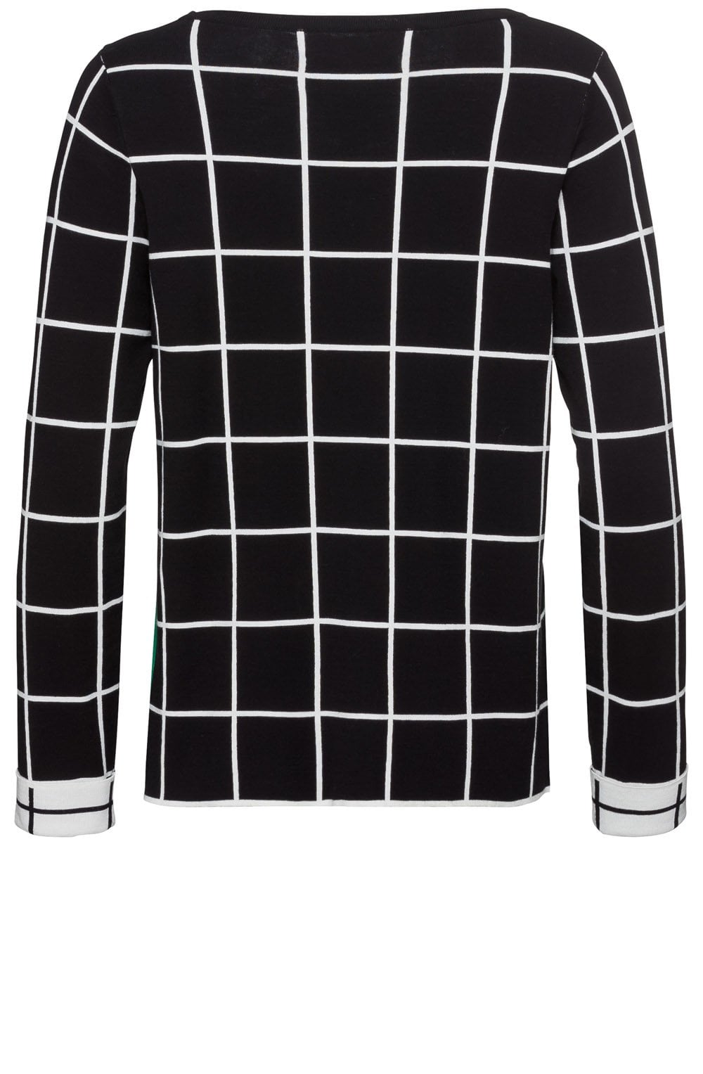 Check Print Sweater
