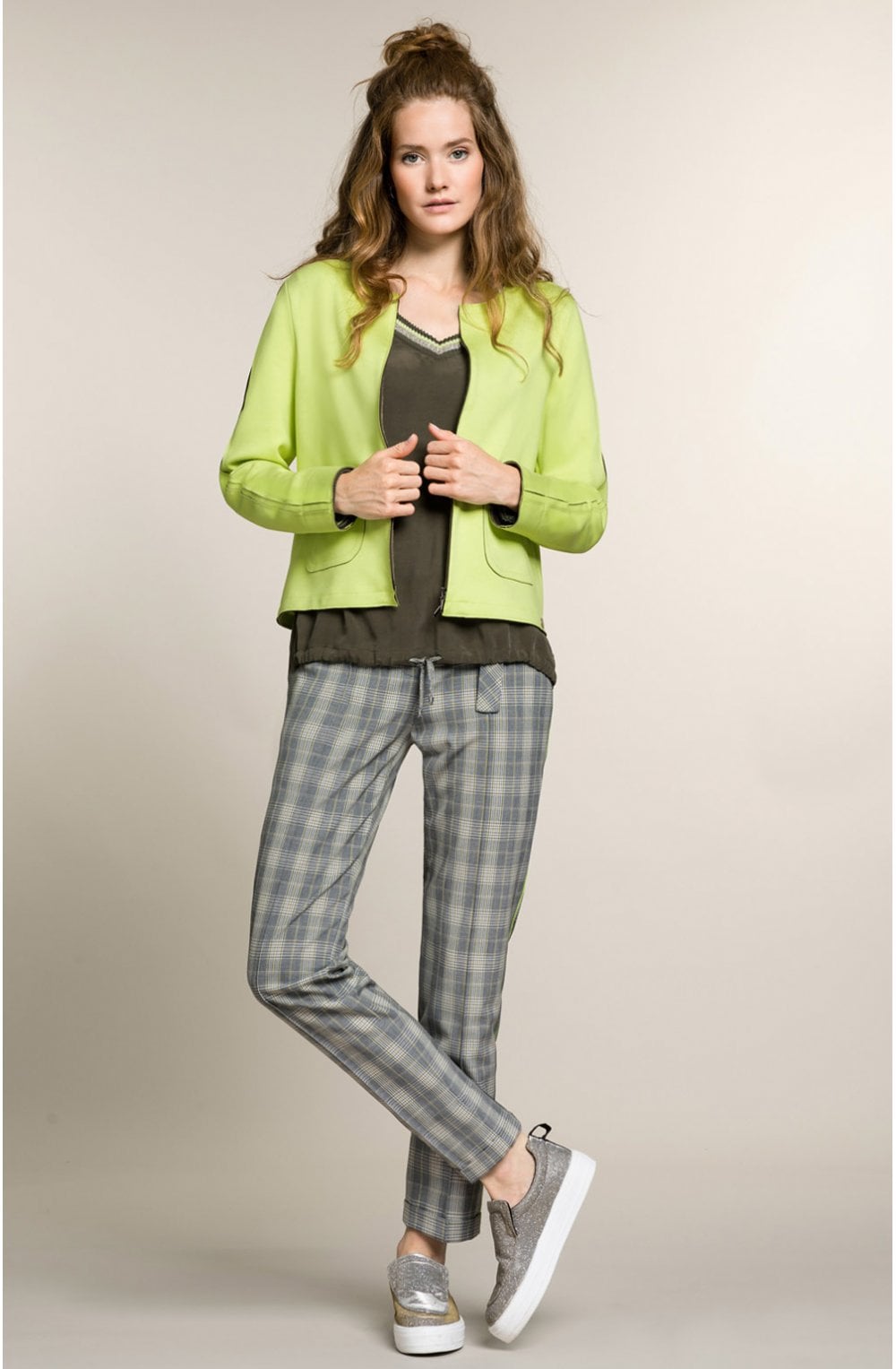 Check Print Trousers