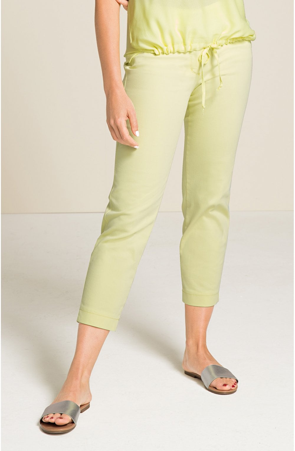 Citron Cropped Trousers