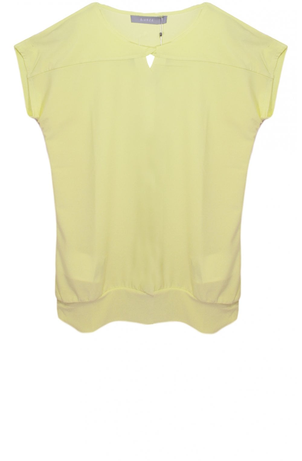 Citron Keyhole Detail Top