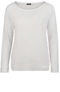 Cream Ribbed Knit Sweater