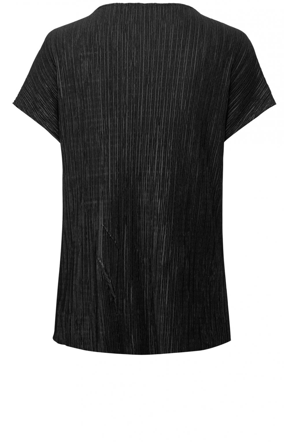 Crinkle Effect Black Top