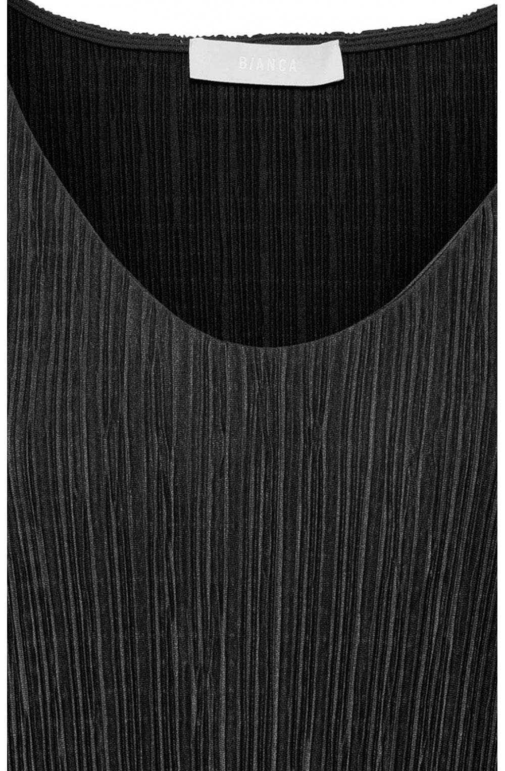Crinkle Effect Black Top