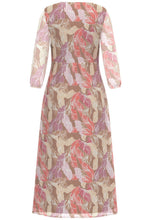 Daena Leaf Print Maxi Dress