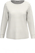 Dami Beige Striped Jersey Top