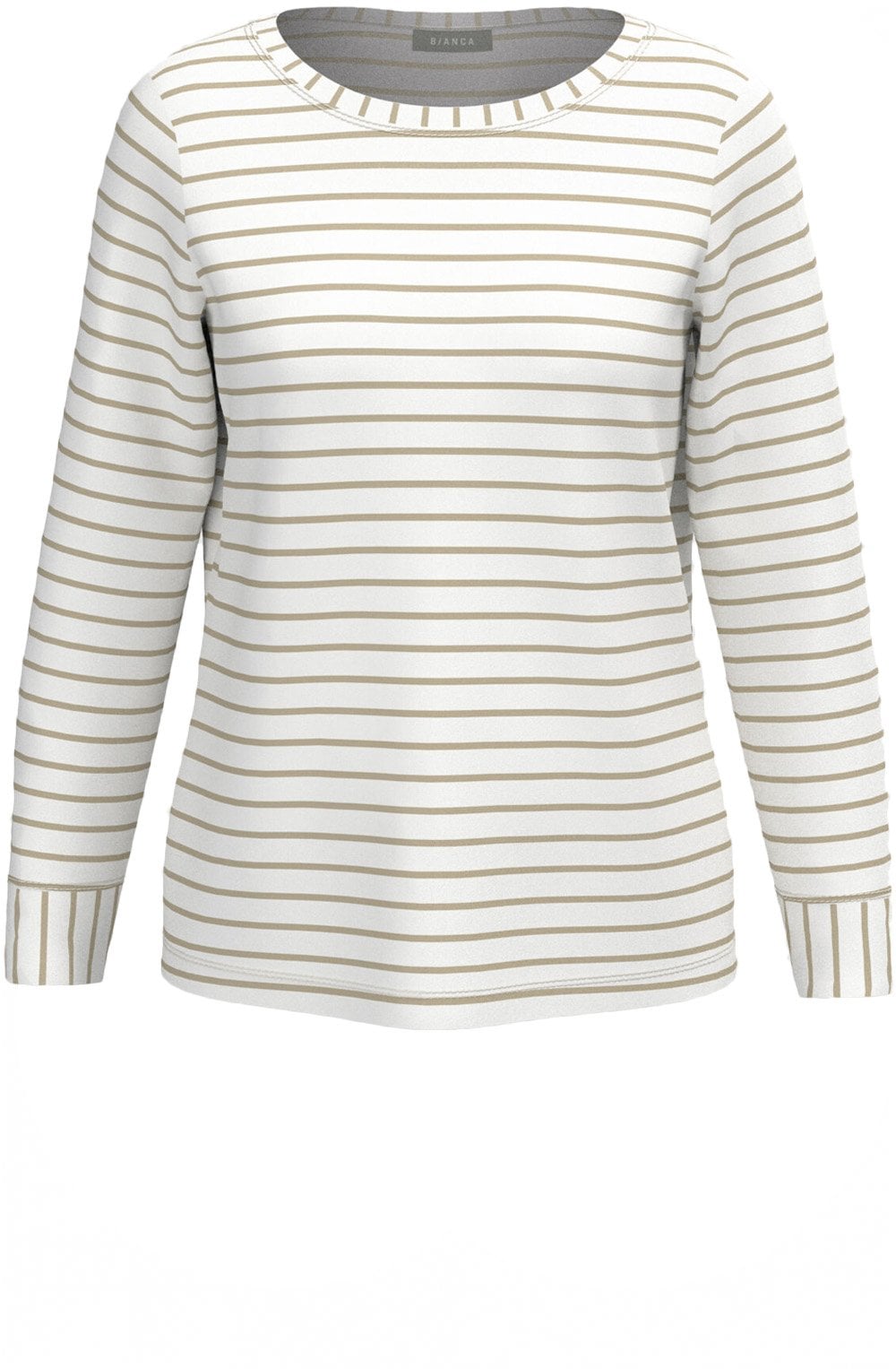 Dami Beige Striped Jersey Top