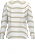 Dami Beige Striped Jersey Top