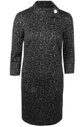 Danjana Metallic Animal Print Dress