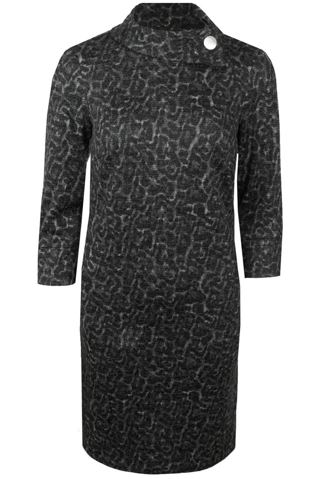 Danjana Metallic Animal Print Dress