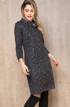 Danjana Metallic Animal Print Dress