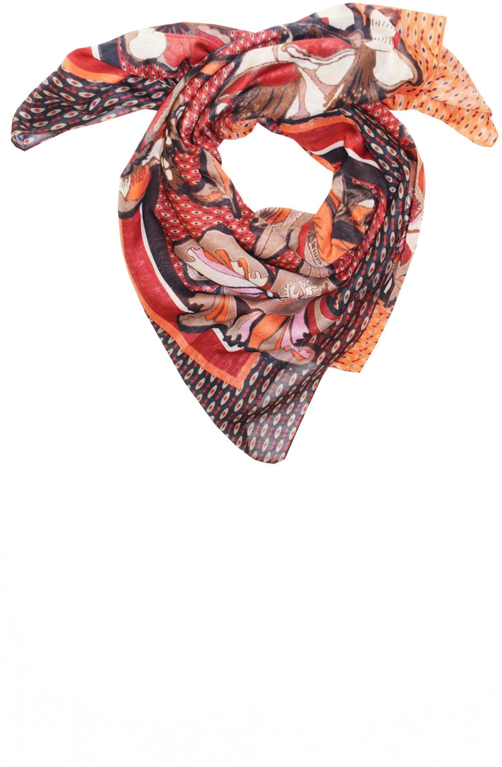 Dela Orange Mix Scarf