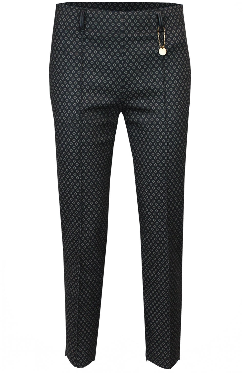 Denver Black & Bronze Patterned Trousers