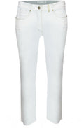 Denver Off White Jeans with Frayed Hem