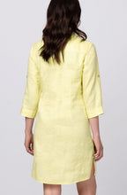 Dilana Pineapple Linen Shirt Dress