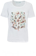 Dinia Embroidered Paisley T Shirt