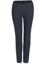 Dot Print Slim Leg Trousers