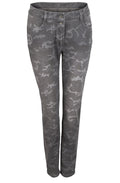 Faded Grey Patterned Jeans