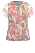 Fleni Leaf Print Blouse