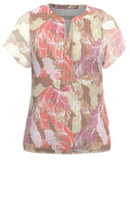 Fleni Leaf Print Blouse