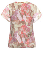 Fleni Leaf Print Blouse