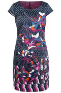Floral Design Fitted Dress