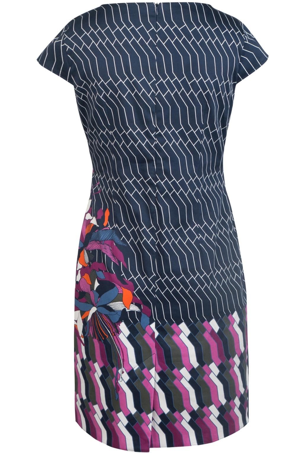 Floral Design Fitted Dress