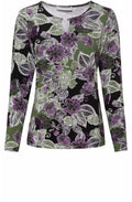 Floral Print Jersey Top