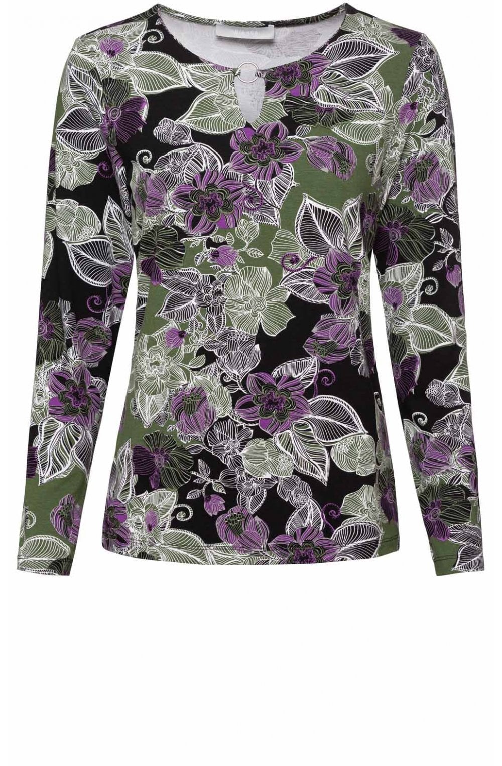 Floral Print Jersey Top