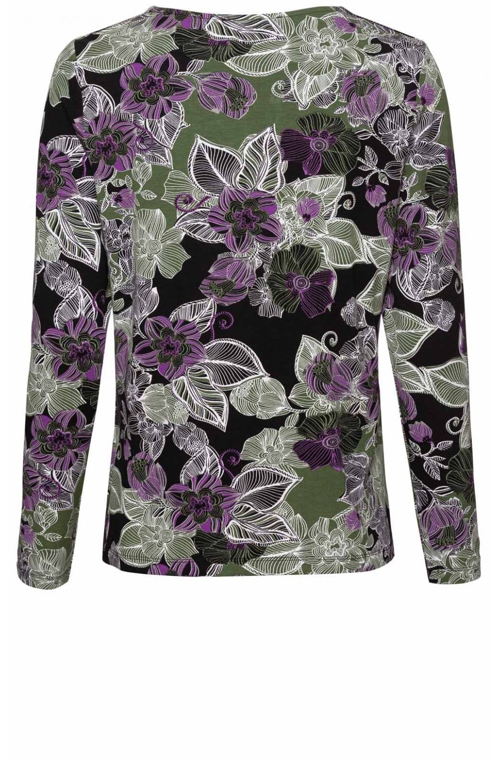 Floral Print Jersey Top