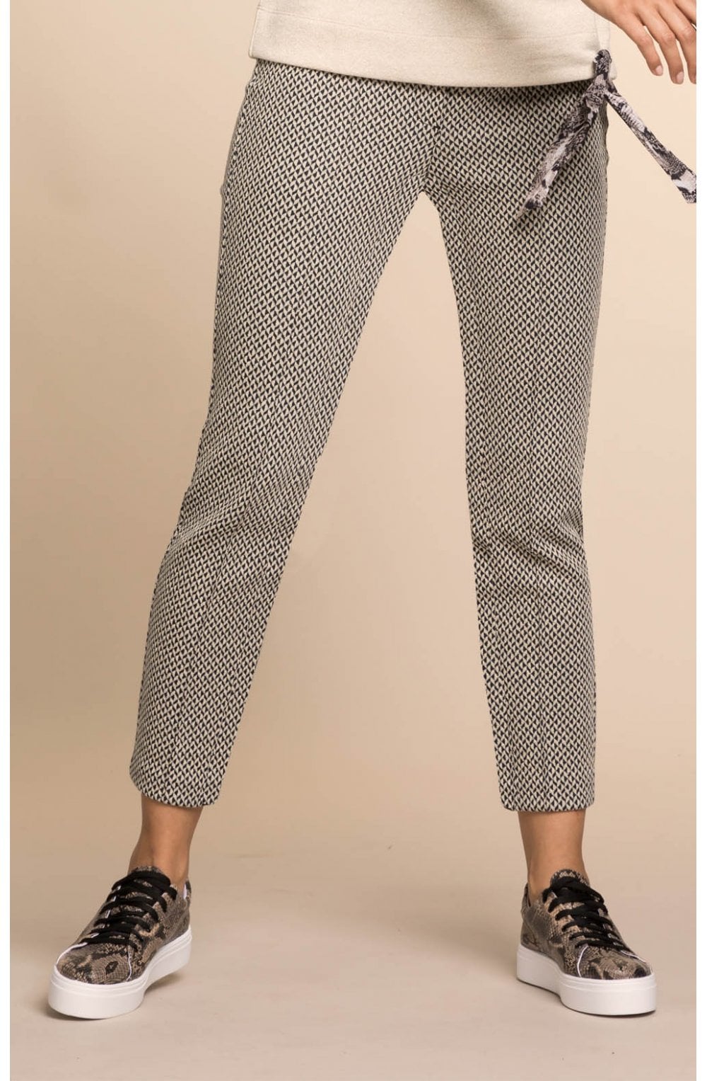 Geometric Print Trousers