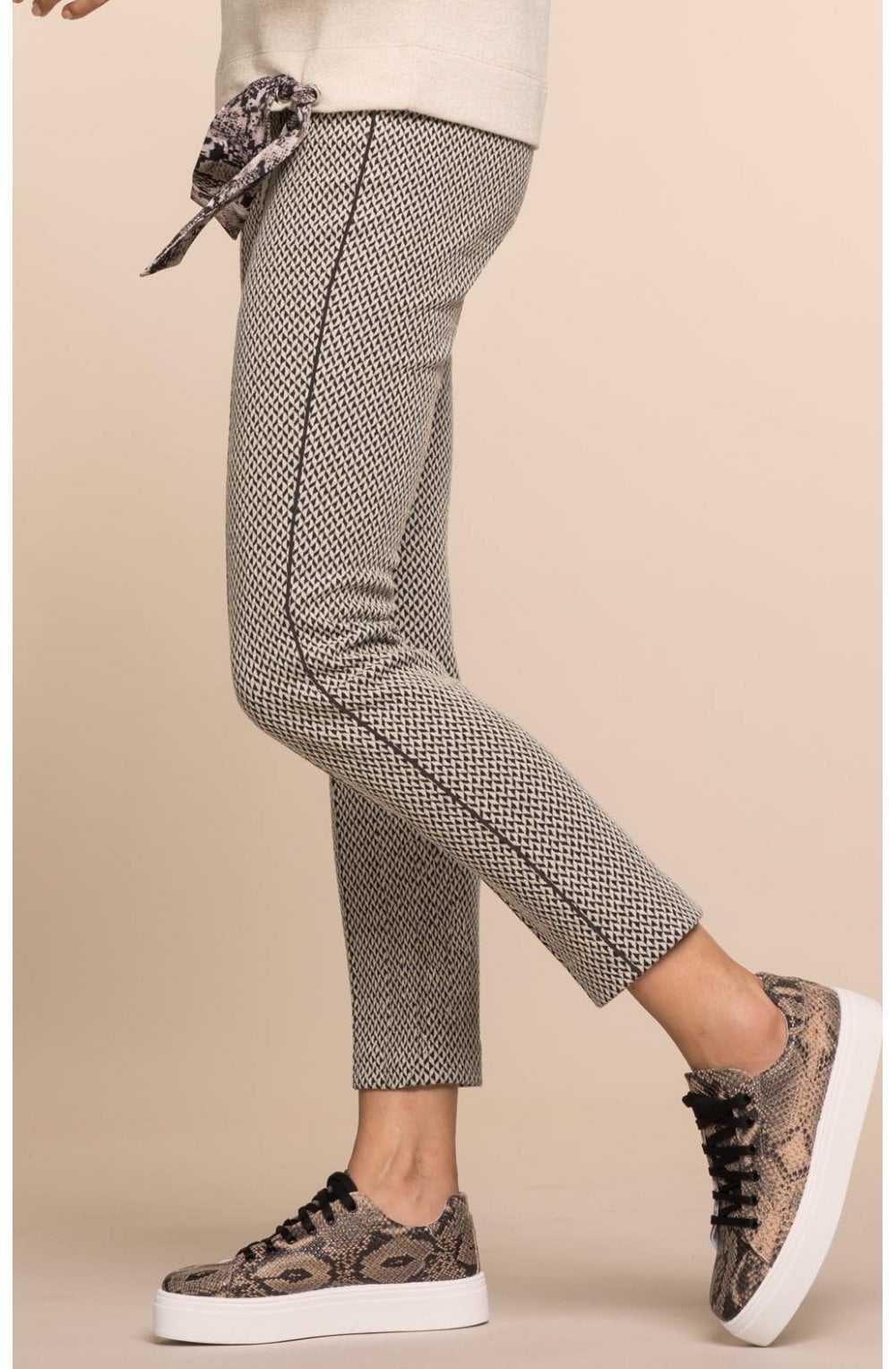 Geometric Print Trousers