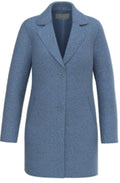 Gerty Blue Boiled Wool Coat